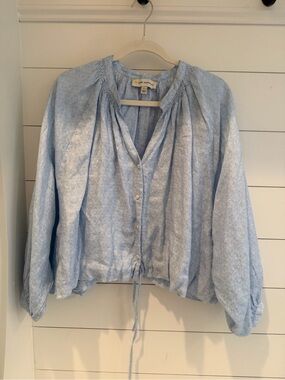 Kerri Rosenthal Light Blue Women's Top